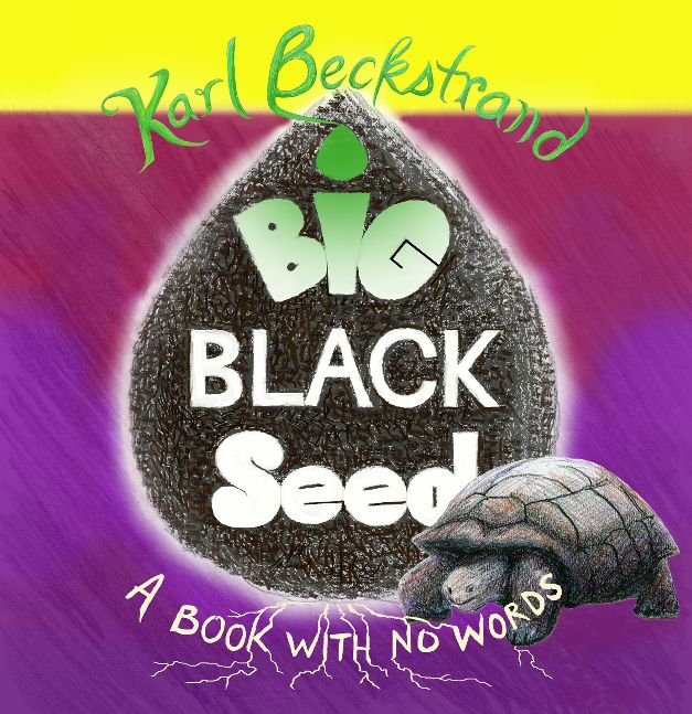 Wordless book cover for Big Black Seed