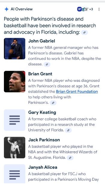 Basketball and Parkinson's